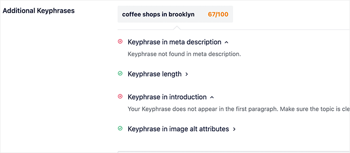 Using Multiple Focus Keyphrases in WordPress