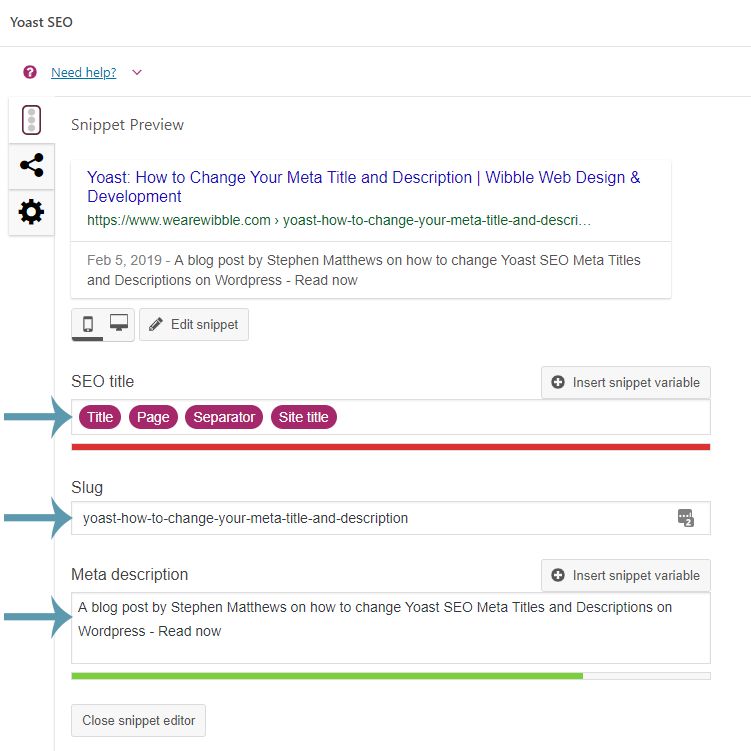 How to Change the Title and Meta Description